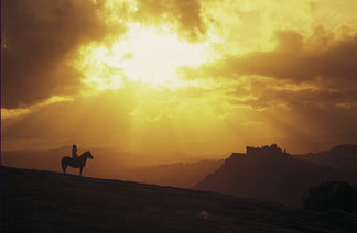 sunset in the brecon beacons